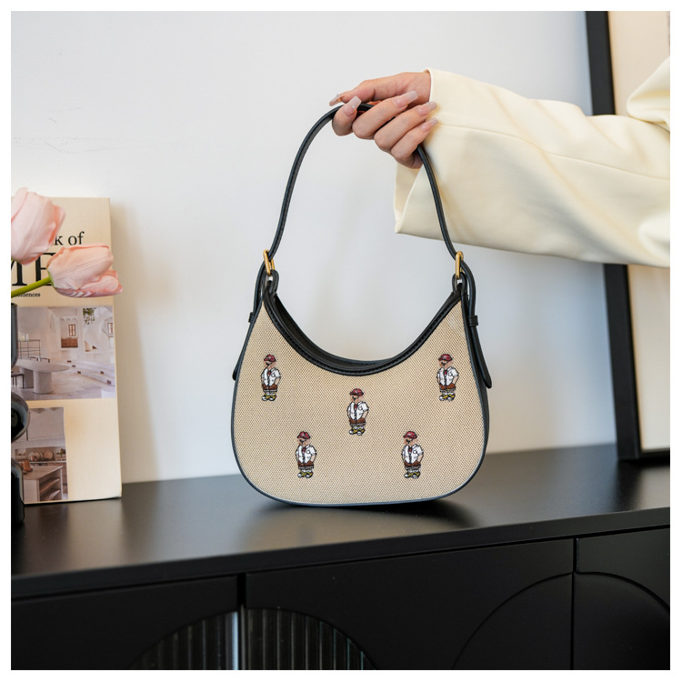 Shoulder Bag For Women Canvas Crossbody Bag Temperament Style_voghion.com