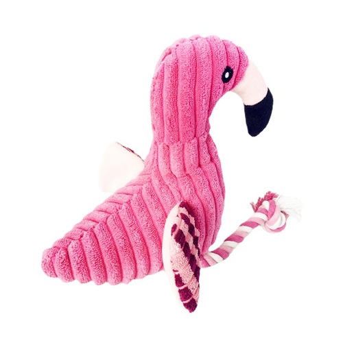 Pet Supplies Cross-Border Amazon Dog Chewing Sound Durable Playable Flamingo Plush Toy