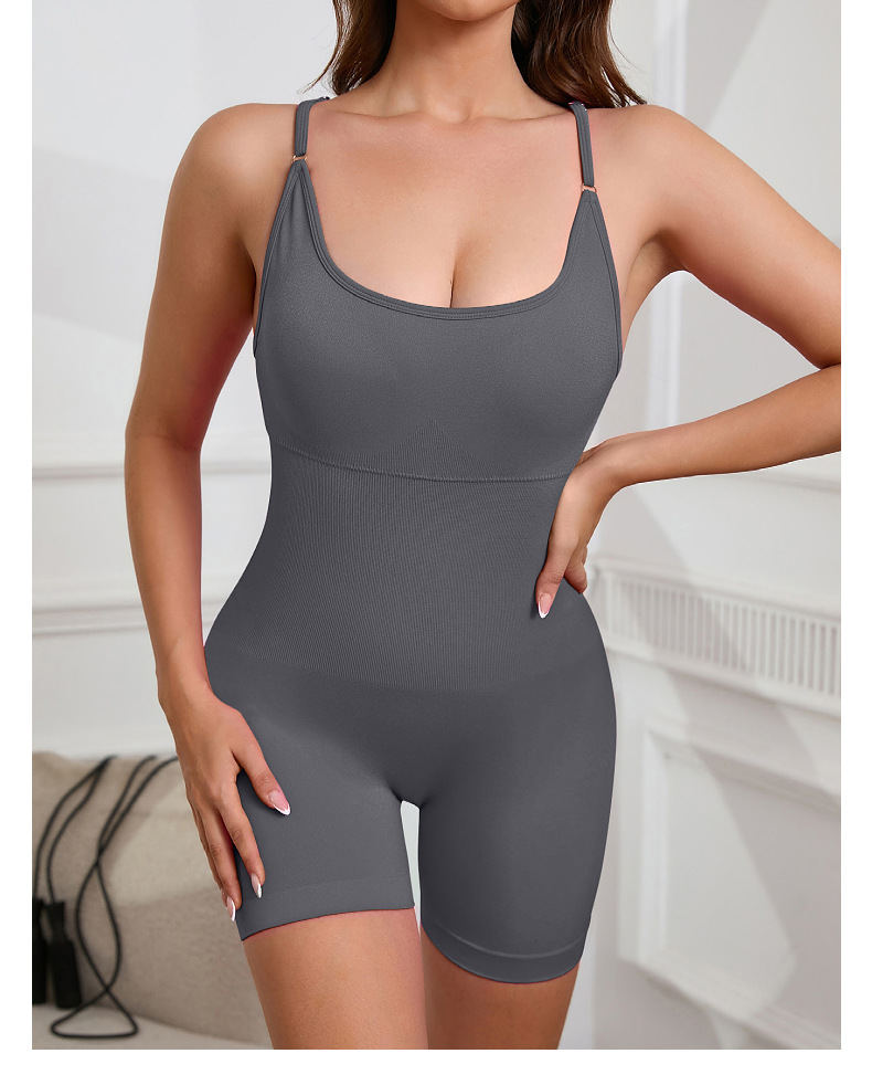 172g Weight Sports Dress Dresses Type Chemical fiber blending Fabric Type Bodysuits Tops Type Gym Occasion Butt Lift Function Fitness Style 22-Color Seamless Yoga Clothes Sexy Beauty Back One-Piece Jumpsuit Fitness Sportswear Women's Bombshell 14