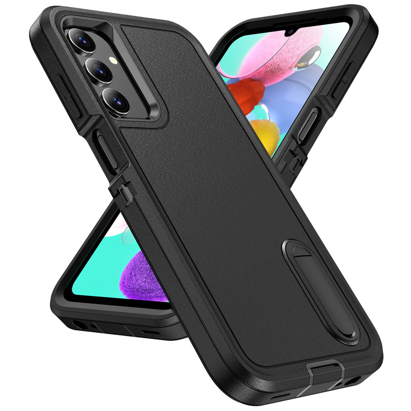 Suitable for Samsung A17 Defense Three-Proof Mobile Phone Case A56 Bracket A36 Anti-Fall A26 Protective Cover A16/A55 Suitable for Samsung A17 Defense Three-Proof Mobile Phone Case A56 Bracket A36 Anti-Fall A26 Protective Cover A16/A55