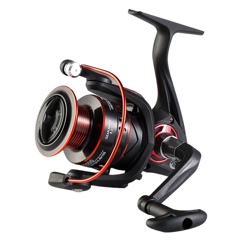 Golden Shark King rueda giratoria todo alambre de metal Copa rueda de pesca mar rueda de Rod Luya rueda de pesca mar Rod solo balancín rueda giratoria al por mayor