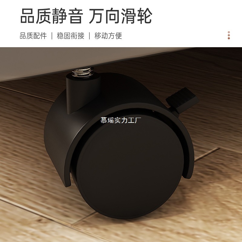 ソファサイドテーブル、可動ベッドサイドテーブル、小さなリビングルーム、モダンでシンプルな家庭用クリエイティブコーヒーテーブル、車輪付き|undefined