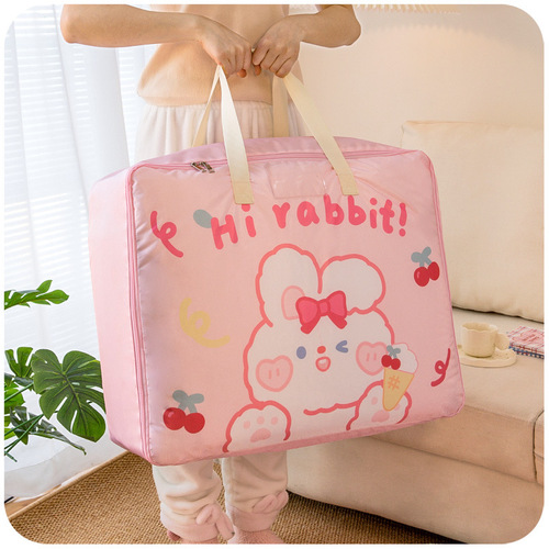 Preschool quilt storage bag for children, waterproof and moisture-proof, large capacity for moving quilts, bedding, cotton blankets, clothing, hand-held bag