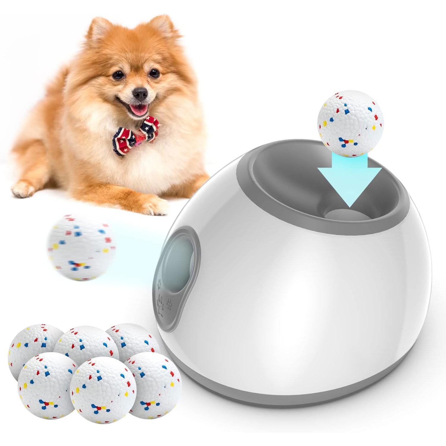 Fábrica de origen perro servicio automático mascota interactivo lanzador de bolas transfronterizos para juguetes al por mayor