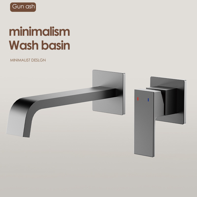 Uno por uno, los grifos en la pared están ocultos con lavabos faciales incrustados, lavabos, lavabos de pared enterrados, lavabos fríos y calientes