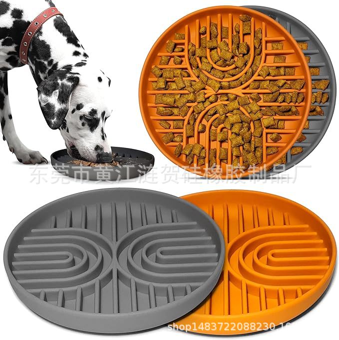 新款狗狗闻嗅垫马卡龙色系宠物硅胶慢食垫猫咪吸盘餐垫狗舔盘用品
