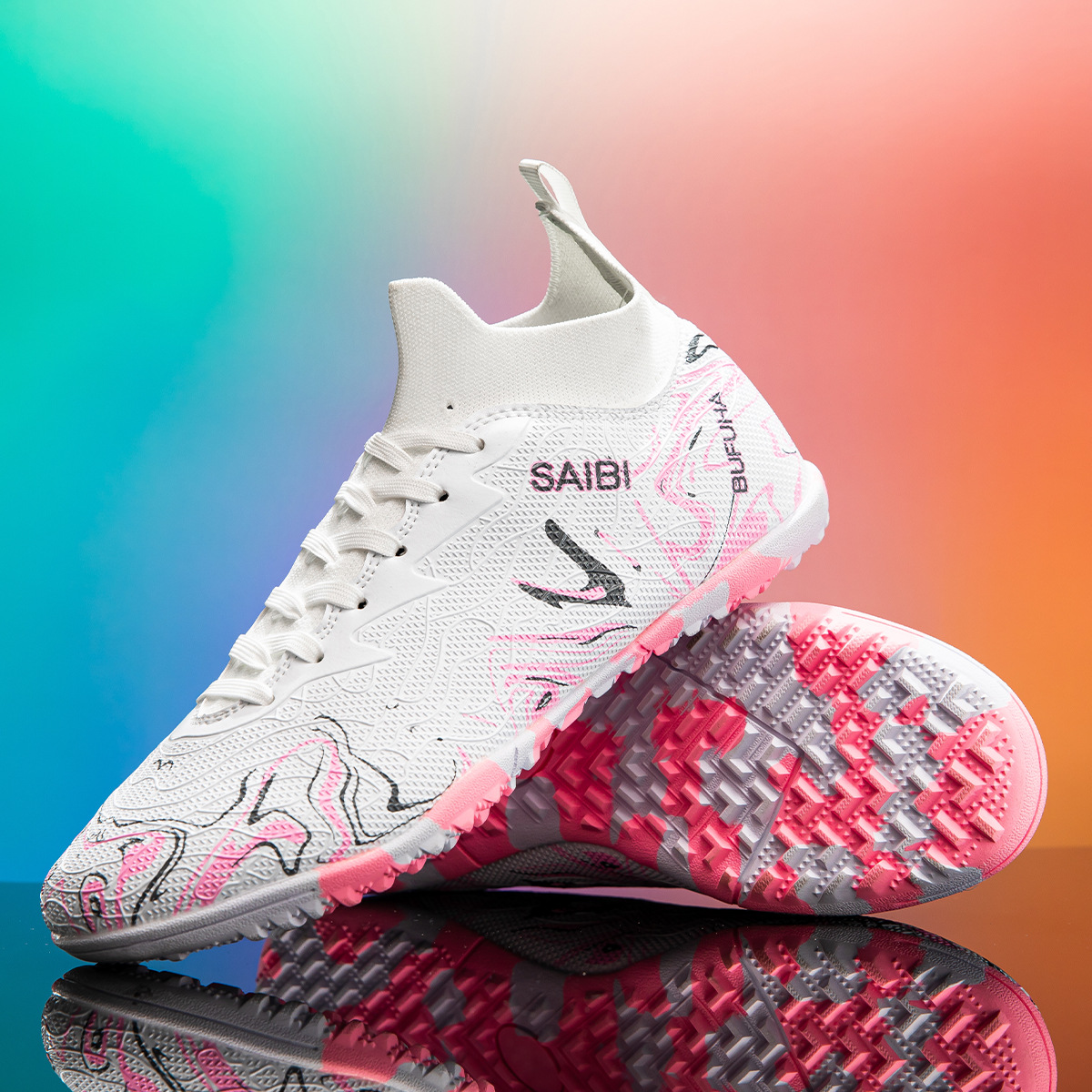 Novas chuteiras de futebol Cross-Border para treino profissional em relva artificial, com travas, para estudantes e adultos._voghion.com