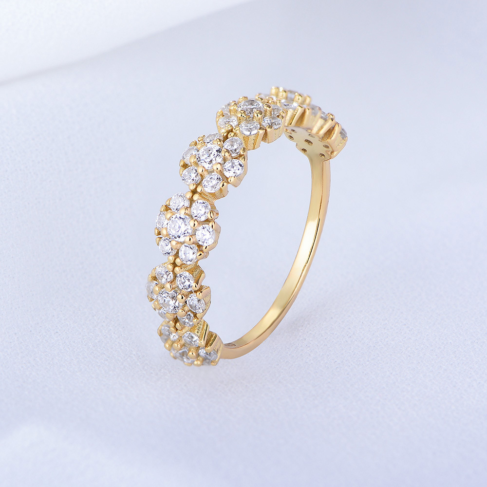 Joyería transfronteriza diseño de nicho personalizado creativo ZIRCON anillo de plata esterlina mujer europea y americana ins estilo frío anillo pulsera