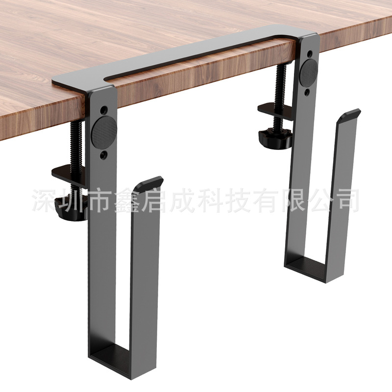 Laptop Storage Stand, Charging and Cooling, No-Drill Tablet Holder, Aluminum Alloy, Portable Office Desk