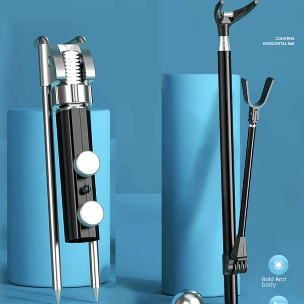 Stainless steel turret bracket fishing rod rack ground plug fishing rod rack hand rod fishing rod support rack fishing rod bracket