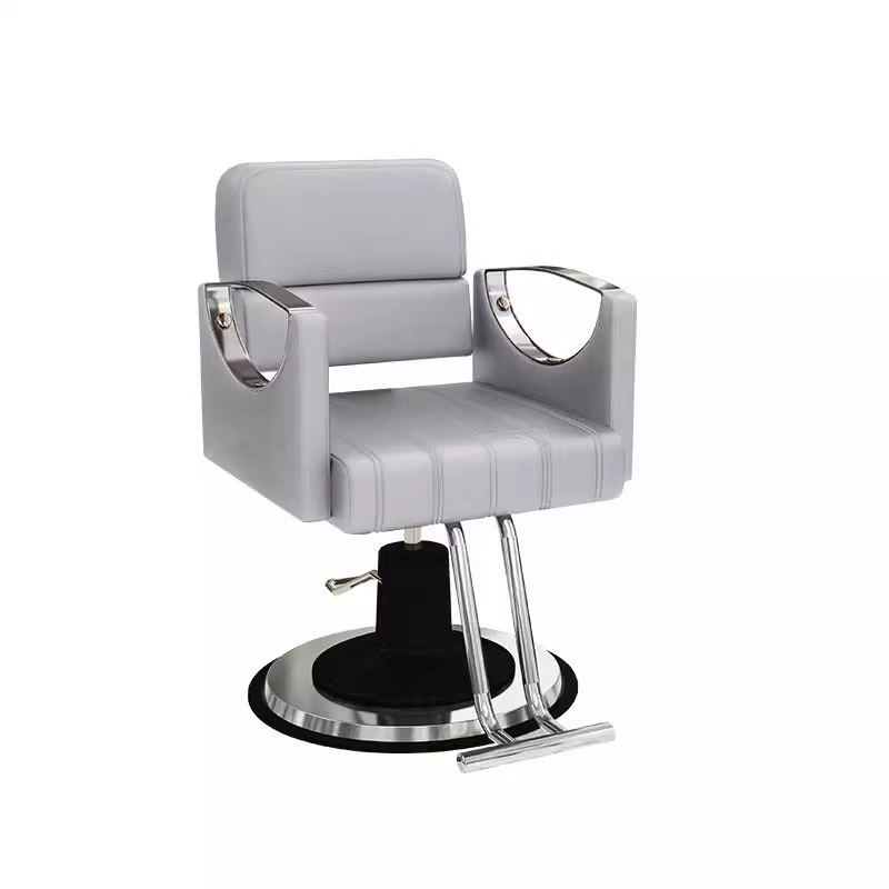 Silla de peluquería para cortar el cabello, disponible en varios tamaños, se puede inclinar, silla de salón para teñir y hacer permanentes, silla de peluquería giratoria ajustable para estar sentado durante mucho tiempo.