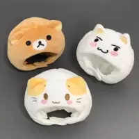 Милый плюшевый медведь Рилаккума с капюшоном, кукла-капкейк, кот, 10 см, плюшевая одежда для кукол