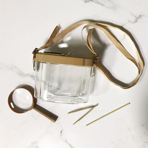 Wholesale Manufacturer Children's Insect Magnifying Observation Box with Catching Net Bag and Feeding Transparent Collector Observation Box