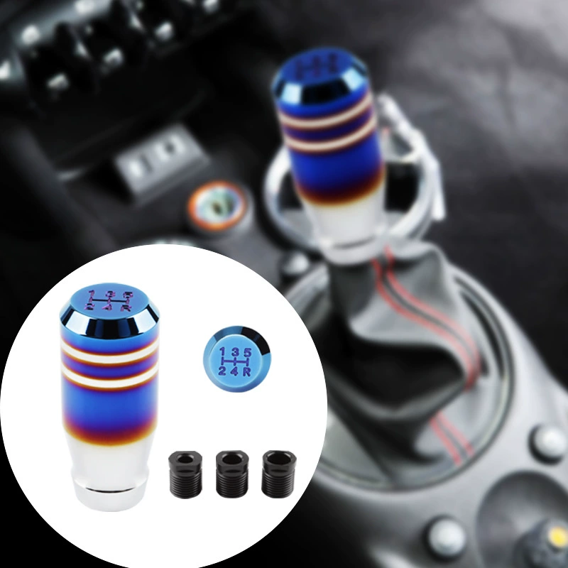Модификация автомобиля металлическая синяя механическая коробка передач на гриле цвет головки Универсальный рычаг переключения передач 5-скоростная головка ручки волны