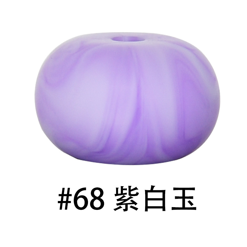 #68 Jade púrpura y blanco