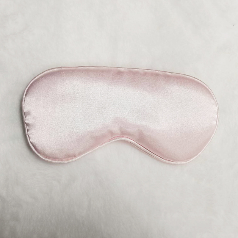 Hebilla japonesa máscara de ojo de seda artificial de doble cara sombreado almuerzo descanso protección ocular sueño máscara de ojo regalo hebilla ajustable máscara de ojo al por mayor