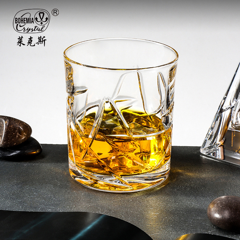 Lexus importación de cristal espeso vaso de whisky casero creativo clásico recto vaso de vino clásico