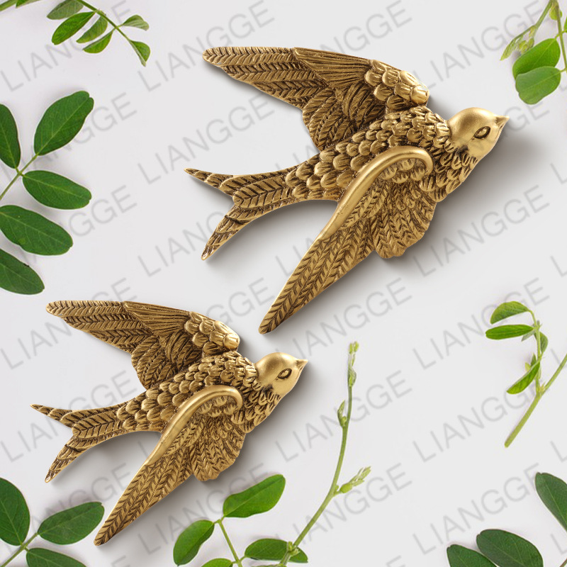 Bird Wall Hanging Chinese-Style Wall Decoration Sofa Background Wall Retro Style Swallow Wall Decor Wall Decoration Antique Style