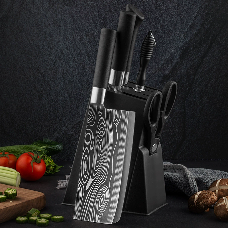 Немецкая кухня Kitz Kitchen Damascus лазерная полнота стали набор мебель сталь сталь стальной слот нож
