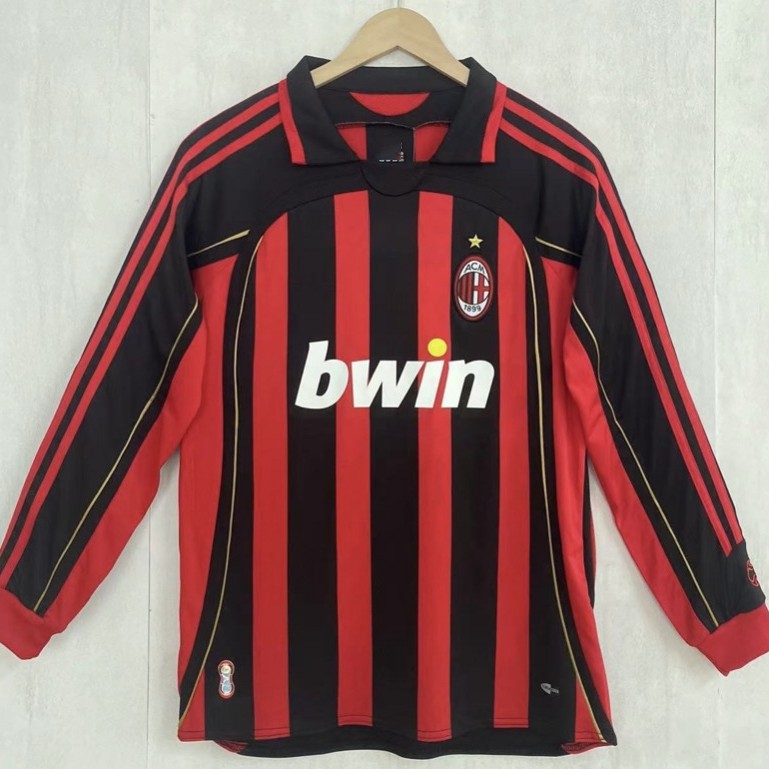 Camiseta de fútbol retro transfronteriza Old Collector Club Real Madrid Manchester United AC camiseta de fútbol de manga corta y larga se puede imprimir.