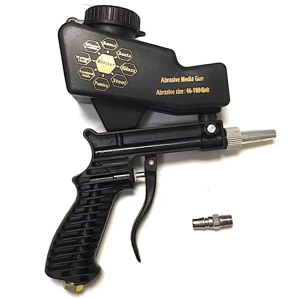 手持式气动喷砂枪 便携式气动喷砂枪 气动工具喷砂枪连接气泵