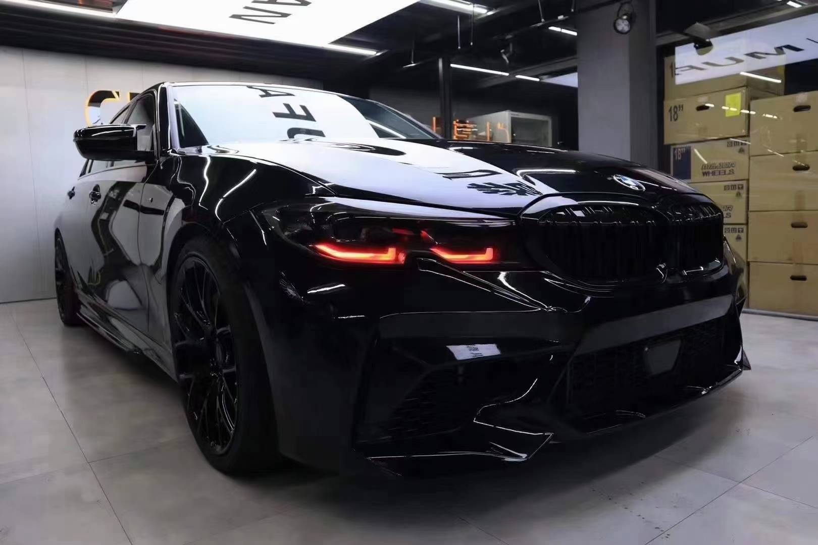 Suitable for Bmw 3 Series 20-22 Models M3C Front Bumper Assembly Modification Large Body Kit G20G28 Sports Front Lip Kit