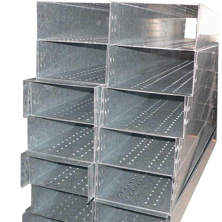 天津厂家直供钢制金属槽式 镀锌电缆桥架 大跨距电线强弱电铁线槽