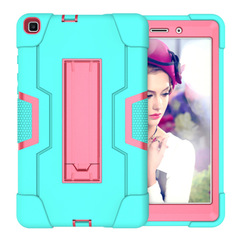 適用三星Tab A8 X200新撞色硅膠A7 lite 8.7 PC防摔平板保護殼套