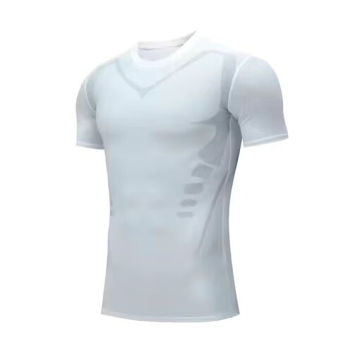 Large orders get special discounts—men's fitted T-shirts with short or long sleeves, quick-drying, breathable design for training and running.