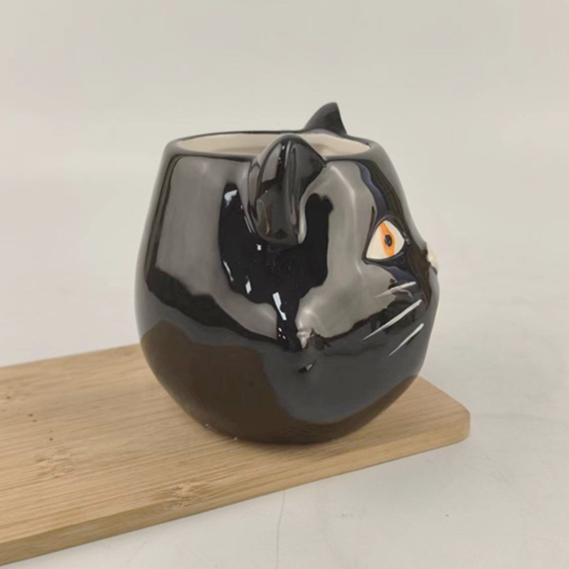 Taza de Cerámica con Diseño de Calavera de Halloween, Taza de Café Estilo Americano, Taza Personalizada para Agua, Personalización de Halloween