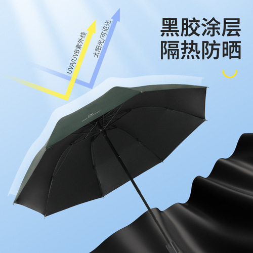 UV vinyl sunscreen umbrellas for men and women, automatic three-fold gift umbrellas, sun umbrella manufacturers, wholesale printed logo