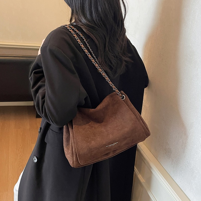 韩系潮流日常百搭腋下包包女2025早秋款复古链条高级感单肩斜挎包|undefined
