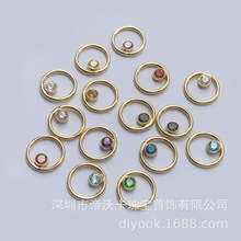 ����14K����ע�����ʯ10mm�A�h�]��Ȧ�o���h�AȦ�B��ȦDIY���