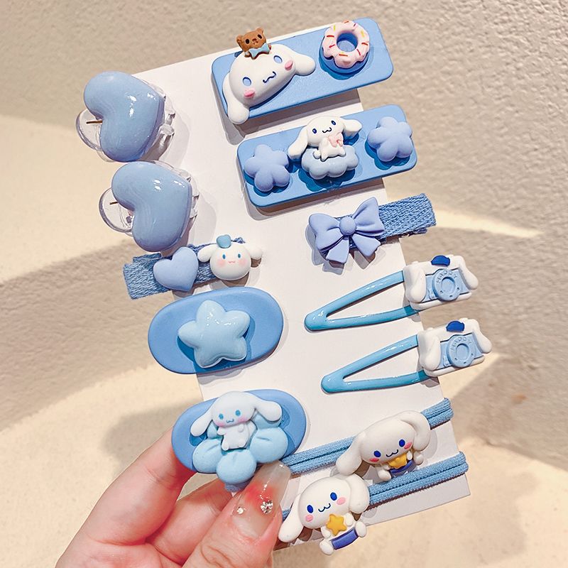 Color caramelo de los niños dulce de dibujos animados horquilla niña horquilla lindo bebé accesorios para el cabello niña flor fresa oso borde