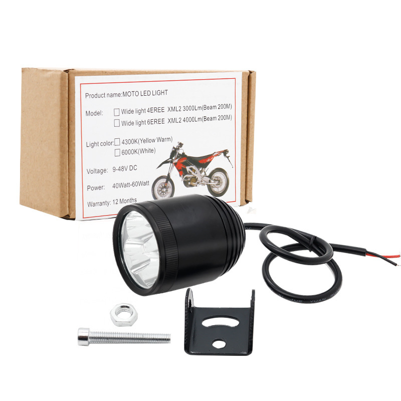 Motocicleta LED faro L4X 40W CREE lámpara de perla redonda de trabajo faro del automóvil faro de niebla luz general