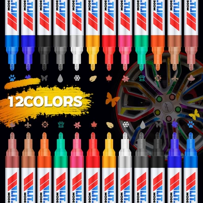 Avtomobil boya qələmləri Stainless Steel Coloring Pens, Valve