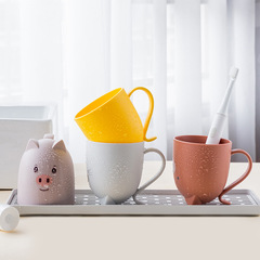 Children's Cute Toothbrush Cup, Durable Household Couple's Mouthwash Cup, Charming Cartoon Toothbrush Holder Gift