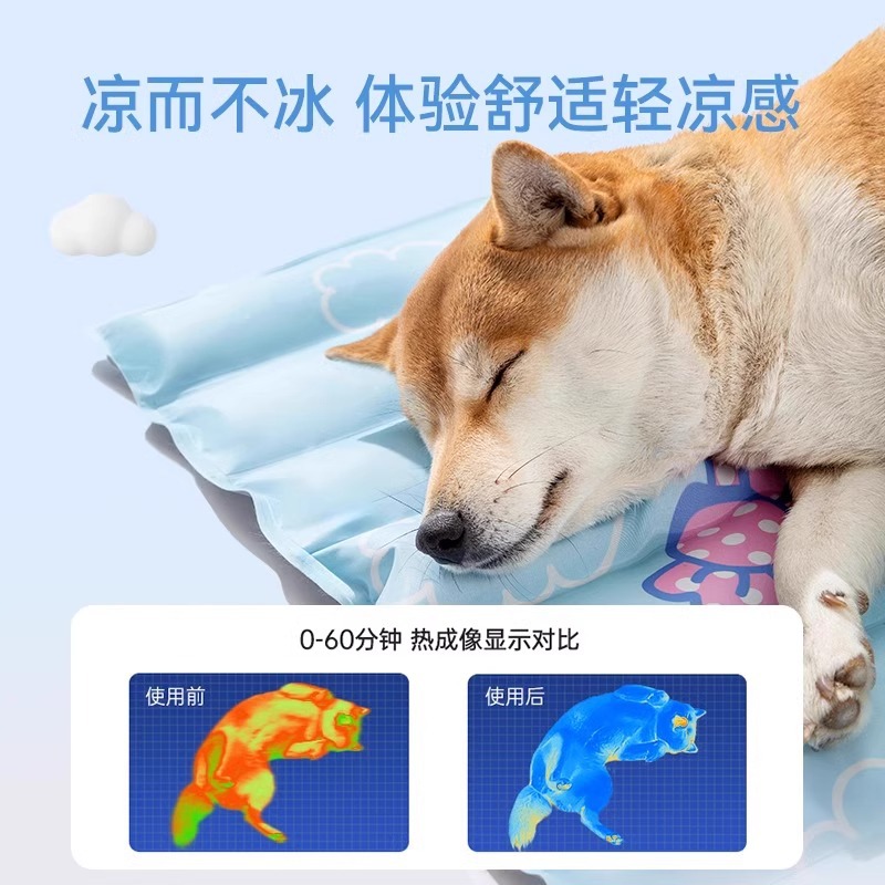 Perros de verano, perros pequeños y medianos, verano fresco, perros de orejas grandes, almohadillas de hielo de enfriamiento para gatos, almohadillas para perros