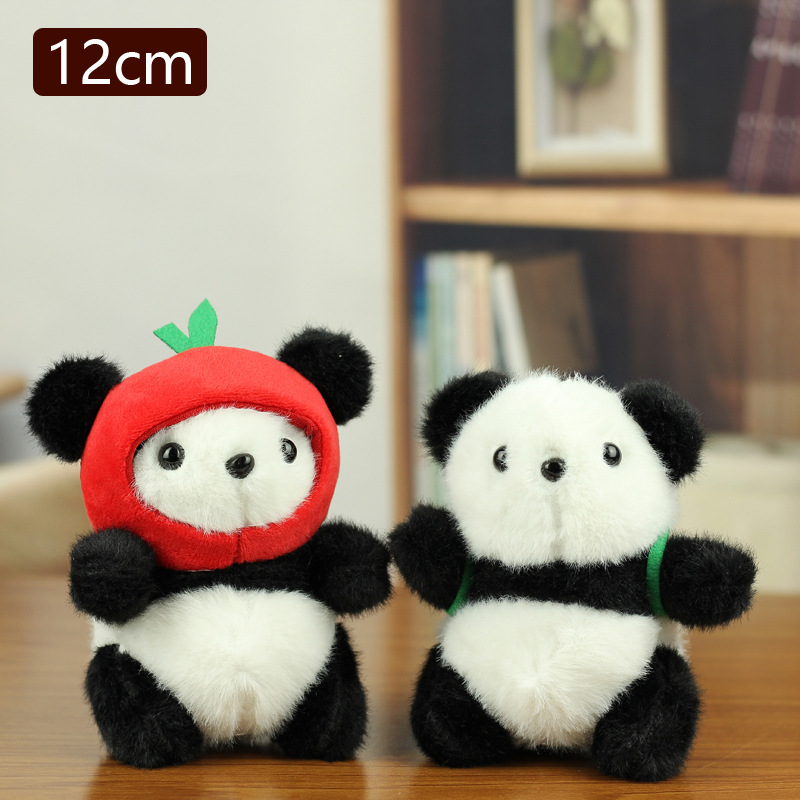 Red en línea lindos lindos colgantes de panda juguetes de peluche muñeca bolsas colgantes muñecas llaveros muñecas panda gigante