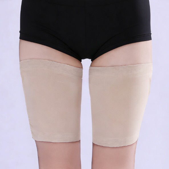 European and American Explosive Silicone Anti-slip Socks Solid Color Elastic Anti-friction Leg Cover plus size Anti-slip Rubber Leg Cover Leg Belt