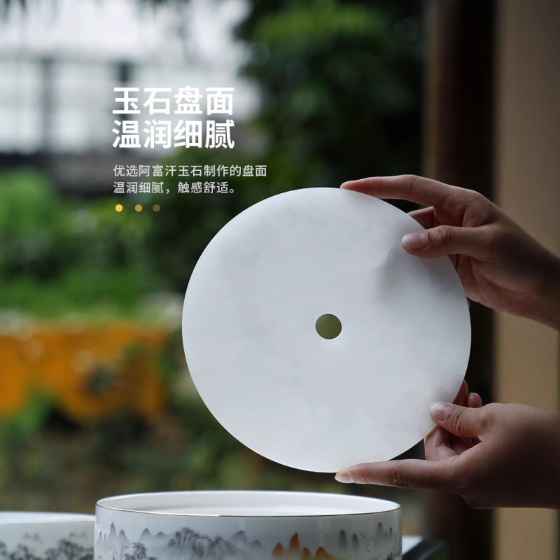 羊脂玉茶具套装高档国潮家用陶瓷茶壶办公室功夫茶具茶杯礼盒套装|undefined