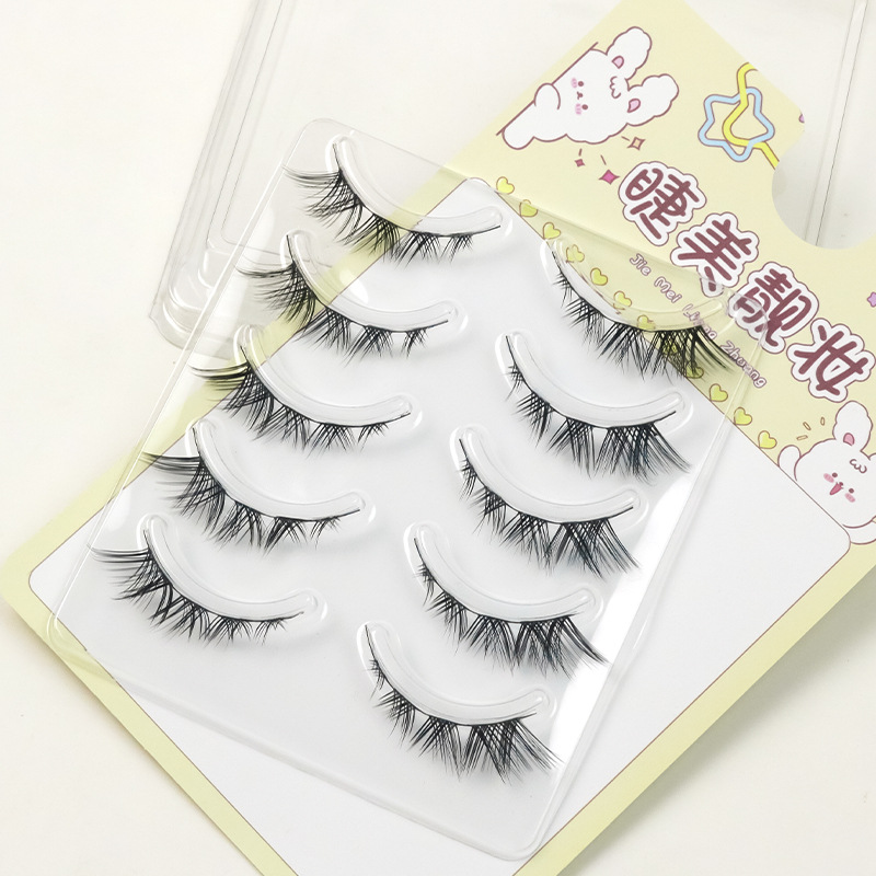 Hermana Tuo estilo ~ Fox pestañas postizas pestañas enteras pestañas diablo natural grueso negro línea tallo