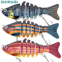 爆款路亚饵多节鱼硬饵16g假饵鱼饵渔具路亚假饵鲈鱼桂鱼跨境鱼饵