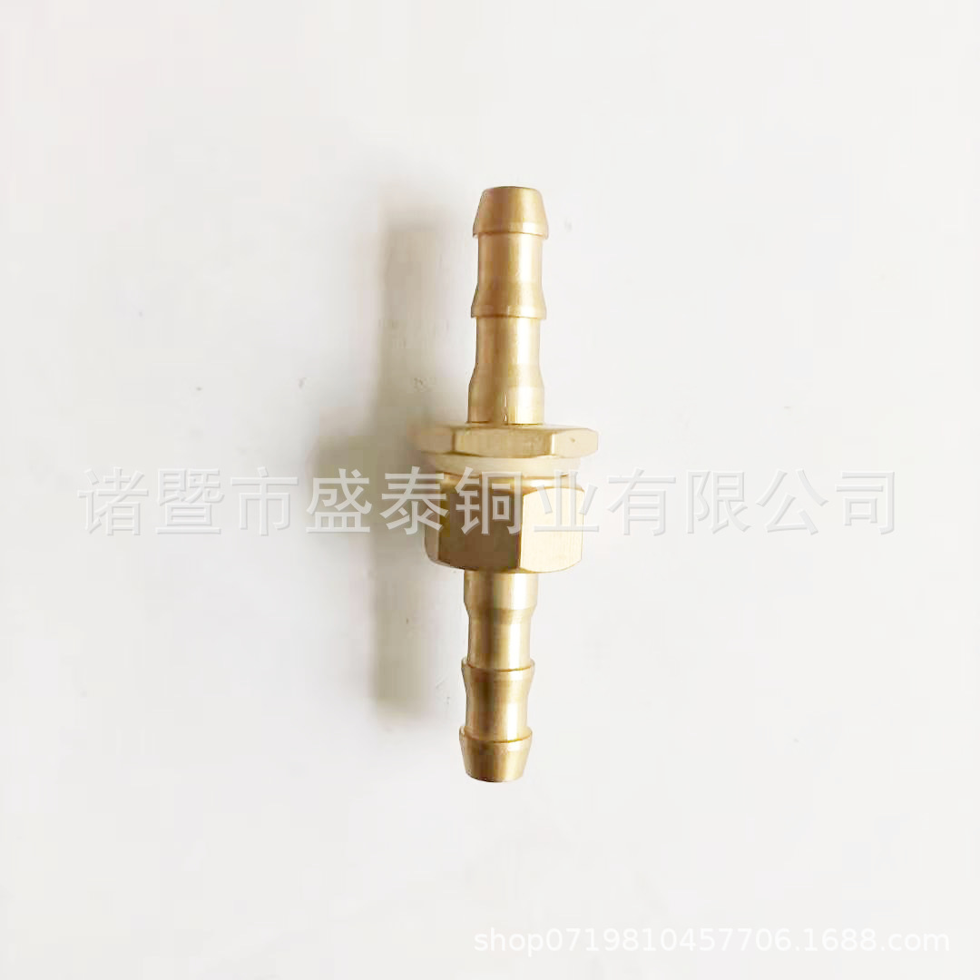 工厂批发精炼黄铜8.5mm 9mm农用打药管活 接头1/4蝴蝶螺帽铜对接