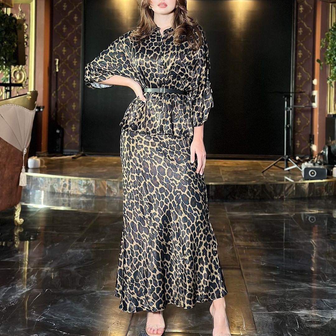 Leopard Print Trench Coat Image 2