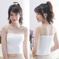 Ice Silk White маленькая камзол женская внутренняя одежда летняя с нагрудной подушечкой верхняя одежда горячая девушка красивое нижнее белье