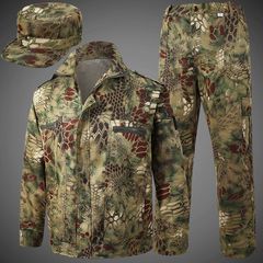 Protective work uniform camouflage set, stain-resistant and wear-resistant men's set, construction site building training military training uniform protective clothing