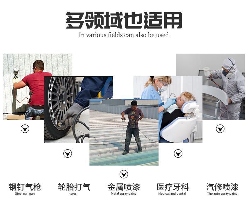 Otus High-Power Oil-Free Silent Air Compressor Woodworking Spray Paint High-Pressure Air Pump Air Compressor 220V
