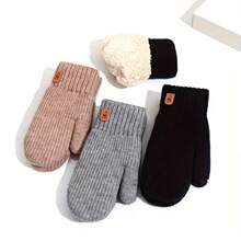 F 28196 Fleece-Lined Knit Mittens ��ů���� �羳ŷ������