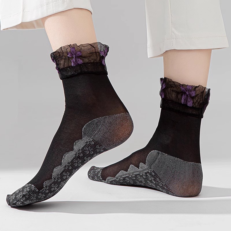 04_黑色紫花10双